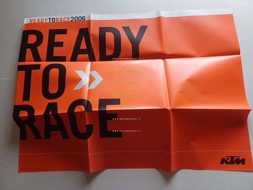 KTM produzione modelli 2006 cross enduro strada depliant poster originale
