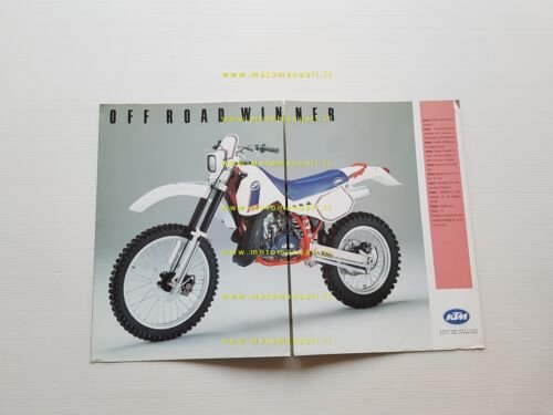 KTM produzione modelli Cross - Enduro 1988 depliant italiano originale