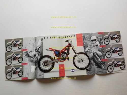 KTM produzione modelli Cross - Enduro 1988 depliant italiano originale
