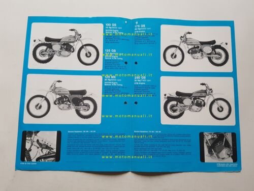 KTM produzione modelli cross enduro 1974 depliant inglese originale