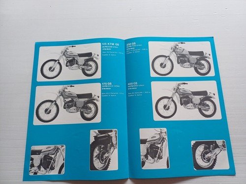 KTM produzione modelli cross enduro 1977 depliant italiano originale