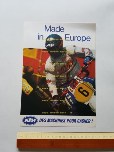 KTM produzione modelli cross-enduro 1981 depliant francese originale
