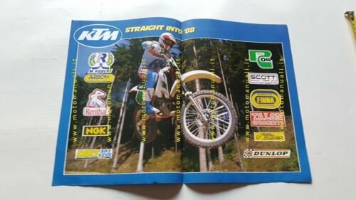 KTM produzione modelli Cross-Enduro 1988 depliant moto GB brochure