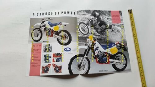 KTM produzione modelli Cross-Enduro 4T 1988 depliant moto FRANCESE brochure