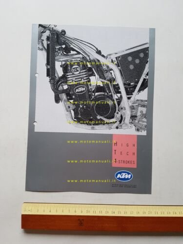 KTM produzione modelli cross enduro LC4 1988 depliant italiano originale