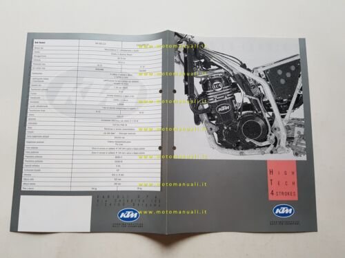 KTM produzione modelli cross enduro LC4 1988 depliant italiano originale