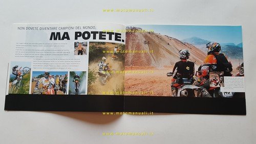 KTM produzione modelli EXC 2001 enduro depliant italiano originale