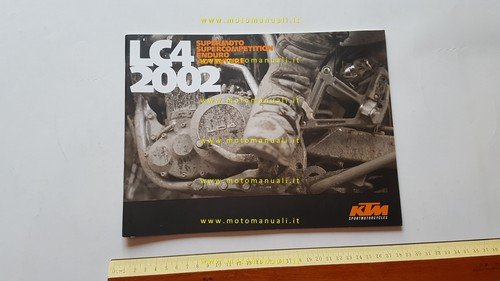 KTM produzione modelli LC4 2002 enduro supermoto depliant italiano originale