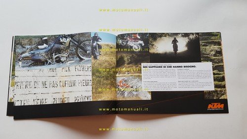 KTM produzione modelli LC4 2002 enduro supermoto depliant italiano originale