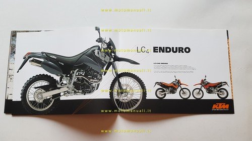 KTM produzione modelli LC4 2002 enduro supermoto depliant italiano originale