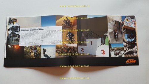 KTM produzione modelli LC4 2002 enduro supermoto depliant italiano originale