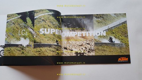 KTM produzione modelli LC4 2002 enduro supermoto depliant italiano originale