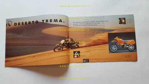 KTM produzione modelli LC4 enduro 1997 depliant italiano originale