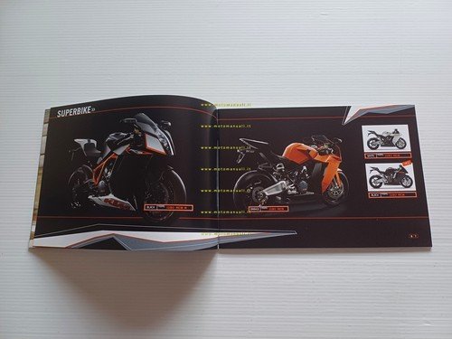 KTM produzione modelli Strada 2009 depliant italiano francese originale