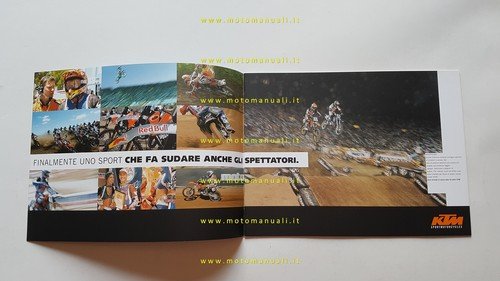 KTM produzione modelli SX cross 2002 2 tempi-4 tempi depliant …