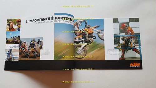 KTM produzione modelli SX cross 2002 2 tempi-4 tempi depliant …