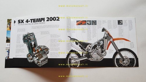KTM produzione modelli SX cross 2002 2 tempi-4 tempi depliant …