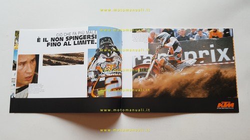 KTM produzione modelli SX cross 2002 2 tempi-4 tempi depliant …
