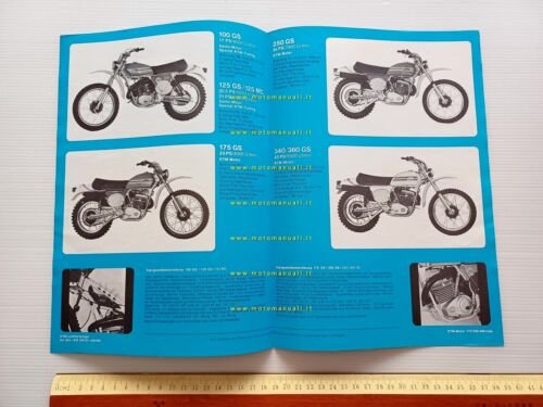 KTM Sportmodelle produzione Regolarità Cross 1975 depliant originale TEDESCO