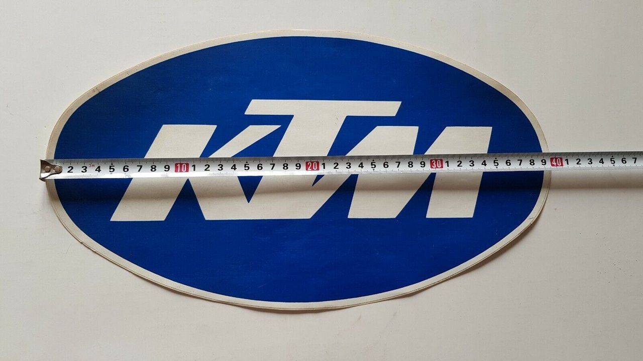 KTM vetrofania adesivo originale concessionari epoca anni 70 sticker no …