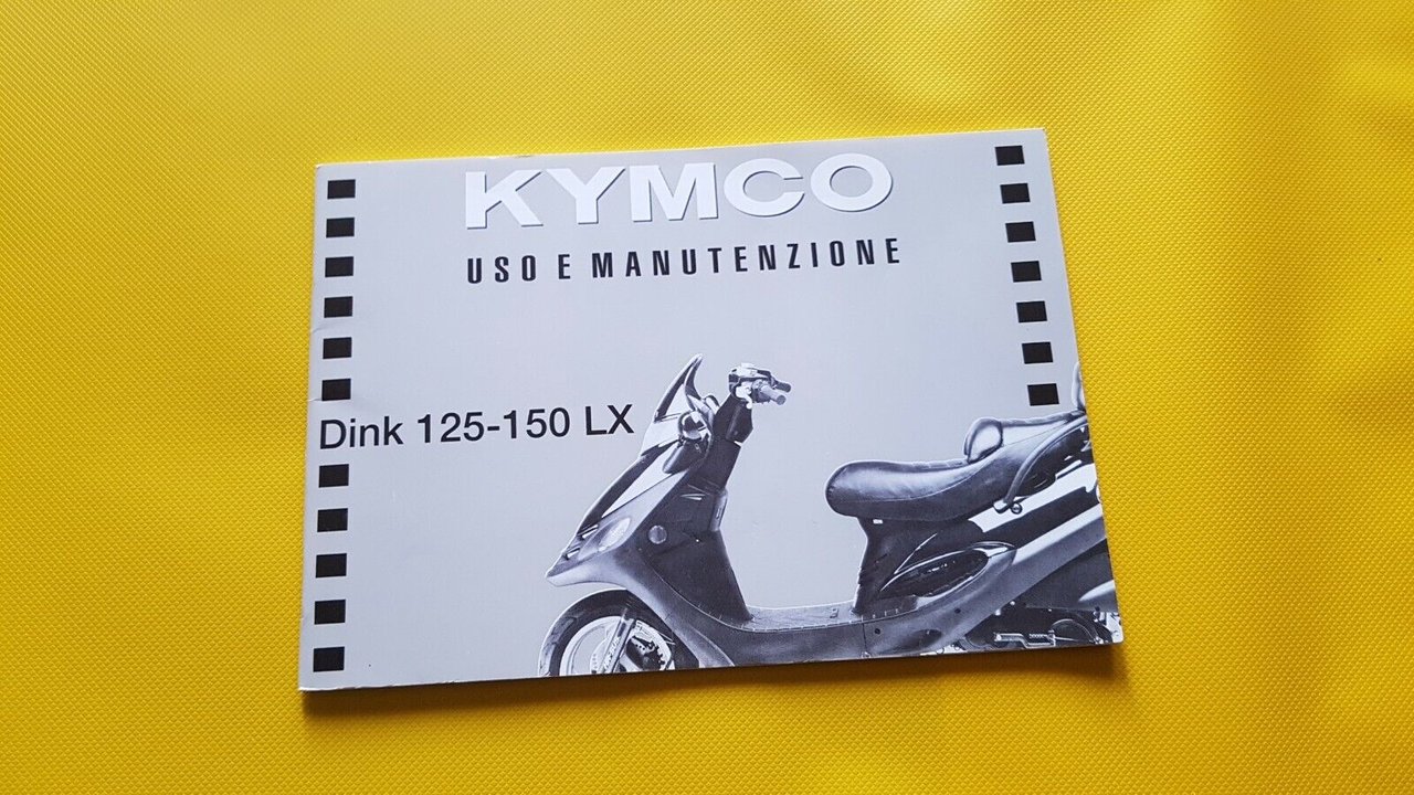 Kymco Dink 125-150 LX 1998 manuale uso scooter originale owner's …
