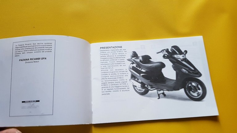 Kymco Dink 125-150 LX 1998 manuale uso scooter originale owner's …