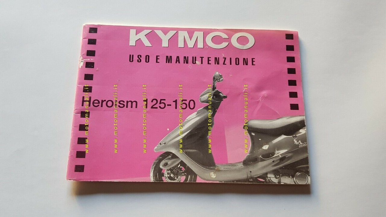 Kymco Heroism 125 - 150 Scooter 1994 manuale uso originale …