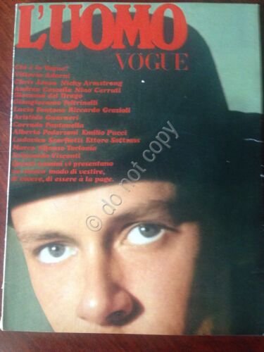 L' Uomo Vogue N. 1 Settembre 1967 Rivista Magazine moda …