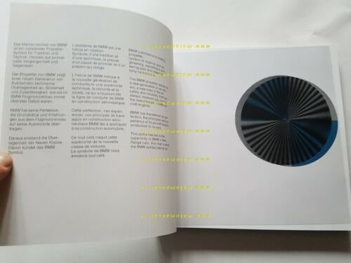 La BMW presentazione aziendale originale anni 80 NO depliant