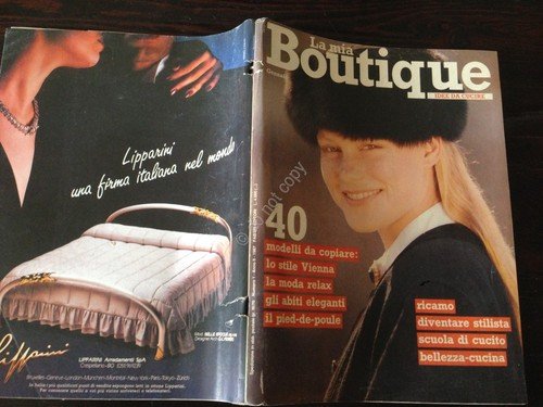 LA MIA BOUTIQUE Rivista Magazine Gennaio 1987 con cartamodelli | Immagine principale