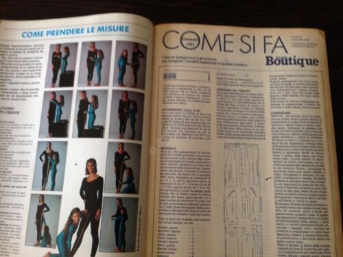 LA MIA BOUTIQUE Rivista Magazine Gennaio 1987 con cartamodelli