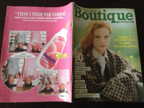 LA MIA BOUTIQUE Rivista Magazine Novembre 1987 con cartamodelli | Immagine principale