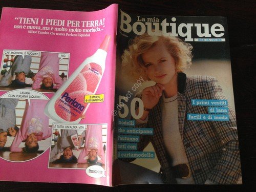 LA MIA BOUTIQUE Rivista Magazine Settembre 1987 con cartamodelli | Immagine principale