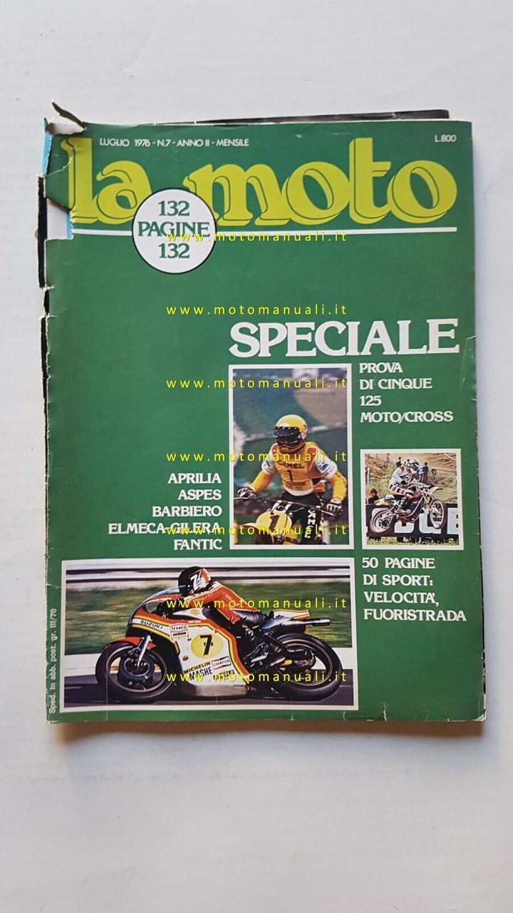 LA MOTO 7 1976 Prova Cross 125 Aprilia Aspes Barbero …