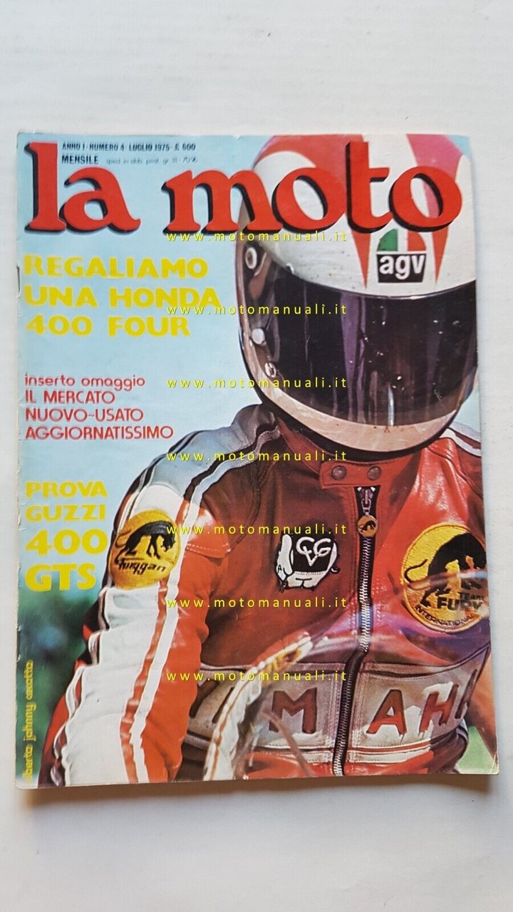 LA MOTO n. 4 1975 - Prova Moto Guzzi 400 …