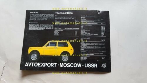 LADA 2121 (LADA NIVA) AVTOEXPORT depliant originale auto inglese