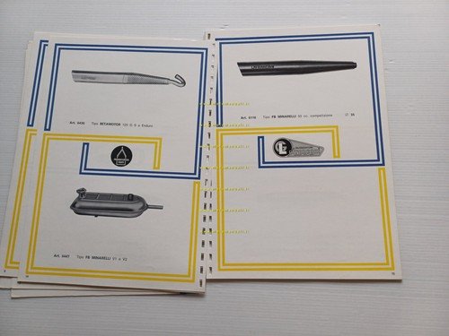 Lafranconi catalogo marmitte silenziatori Ducati Morini Guzzi 1973 originale