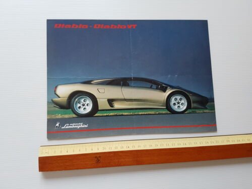 Lamborghini Diablo - Diablo VT 1990 depliant originale inglese
