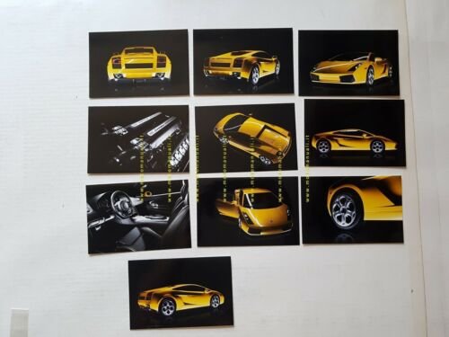 Lamborghini Gallardo Coupè 2006 lotto 10 foto cartella stampa originali