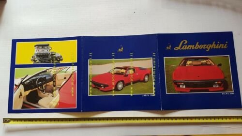 Lamborghini Jalpa 3500 1983 depliant epoca originale genuine brochure