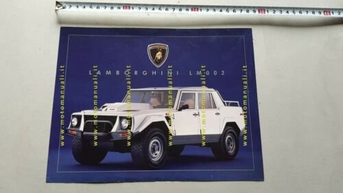 Lamborghini LM002 1986 depliant epoca originale INGLESE