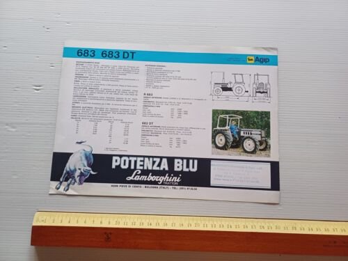 Lamborghini trattore 683 - 683 DT depliant originale italiano
