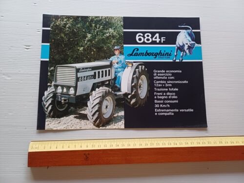Lamborghini trattore 684 DT Frutteto depliant originale italiano