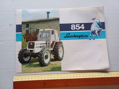 Lamborghini trattore 854 - 854 DT depliant originale italiano