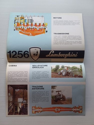 Lamborghini trattore R 1256 - R 1256 DT depliant originale …