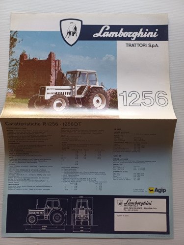 Lamborghini trattore R 1256 - R 1256 DT depliant originale …