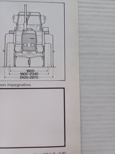 Lamborghini trattore VeloxDrive 14500 Turbo 1982 depliant originale italiano