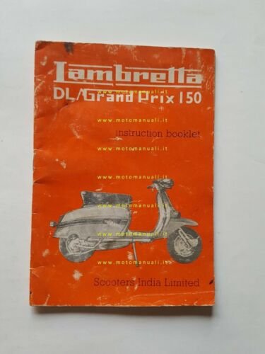 Lambretta India 150 DL - Grand Prix manuale uso manutenzione …