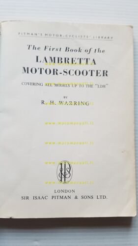 Lambretta tutti modelli 1957-64 Manuale Officina inglese - Warring - …