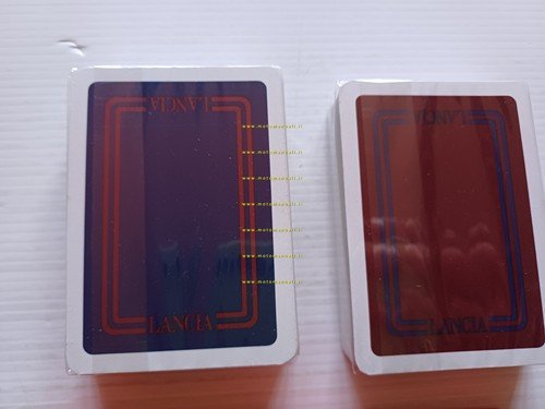 Lancia 2 mazzi di carte da gioco gadget cartella stampa …